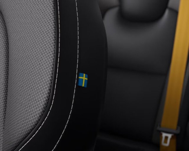 Sillas de pasajeros de auto Volvo con cinturón de seguridad.